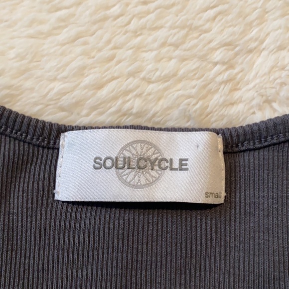 SoulCycle Dark Gray Ribbed Racerback Tank Size S - Picture 11 of 11